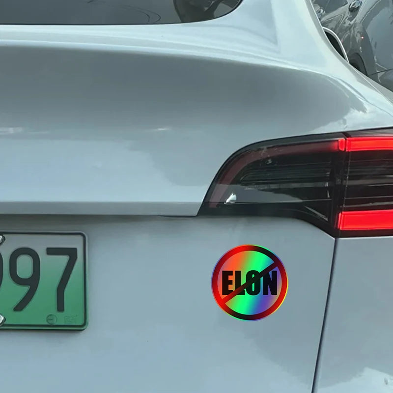 NO Elon Musk Car Decal – Drive Your Message