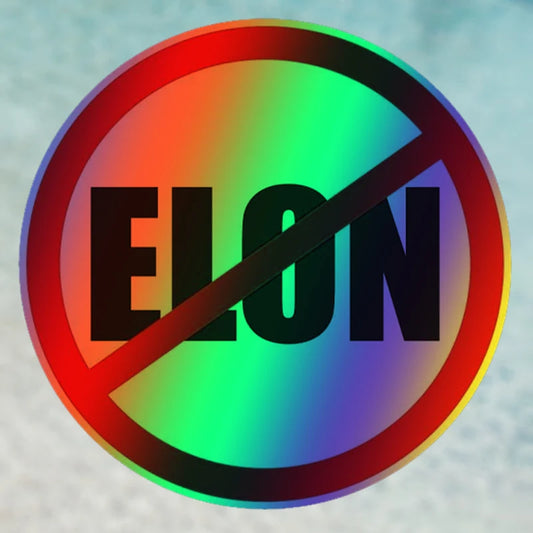 NO Elon Musk Car Decal – Drive Your Message