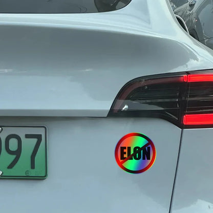 NO Elon Musk Car Decal – Drive Your Message