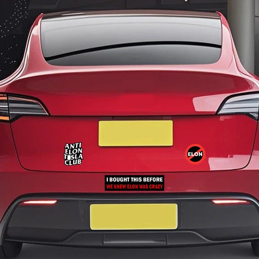 3-Pack Anti-Elon Stickers – No Musk Allowed