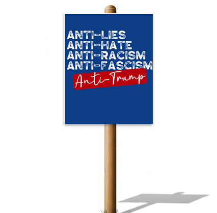 Anti Lies Protest Pole