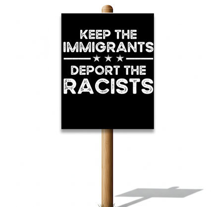 Deport Racist Protest Pole